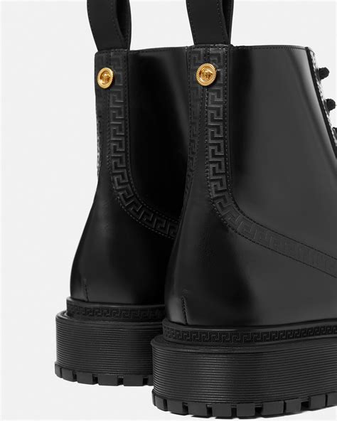 gogo boots versace|Versace greca boots.